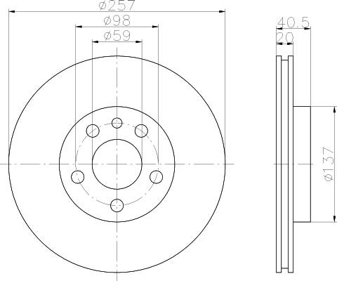 NF PARTS stabdžių diskas NF1699095